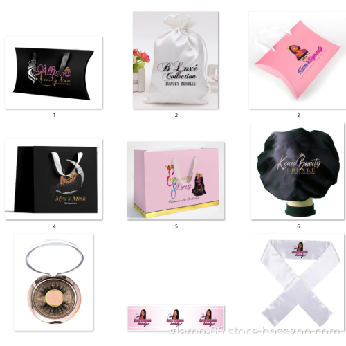 Design Logo Hair Extension Packaging,Beautiful Satin Hair Extension Packaging Bags